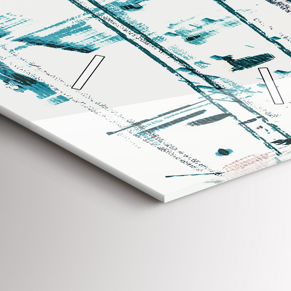 Vertikale Uhr mit motiv Straßenkunst