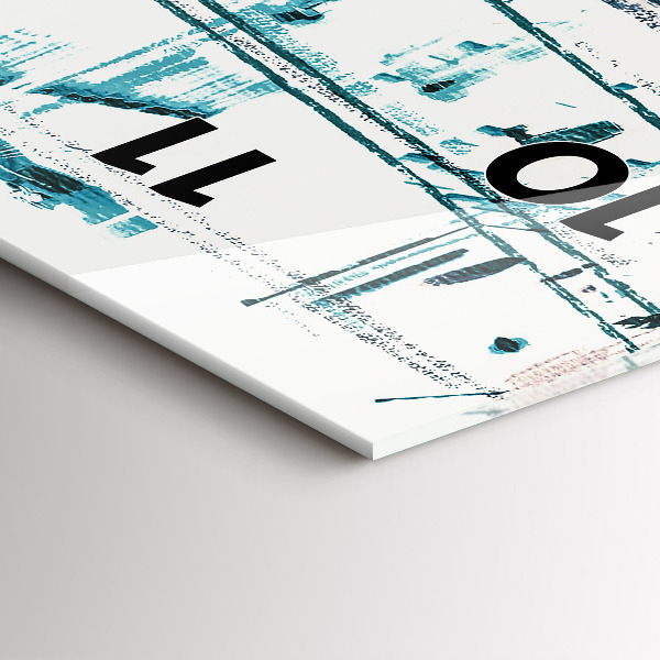 Vertikale Uhr mit motiv Straßenkunst