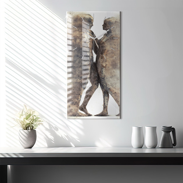 Vertikale Uhr Abstraktion Menschen Sand