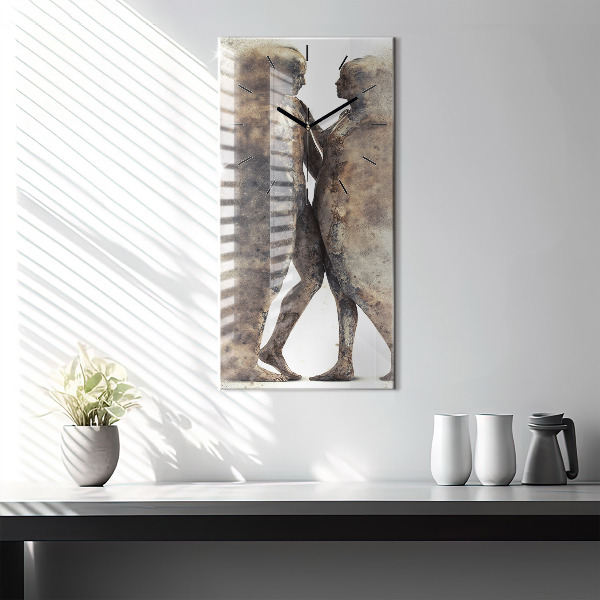 Vertikale Uhr Abstraktion Menschen Sand