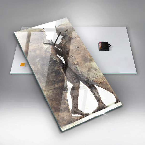 Vertikale Uhr Abstraktion Menschen Sand