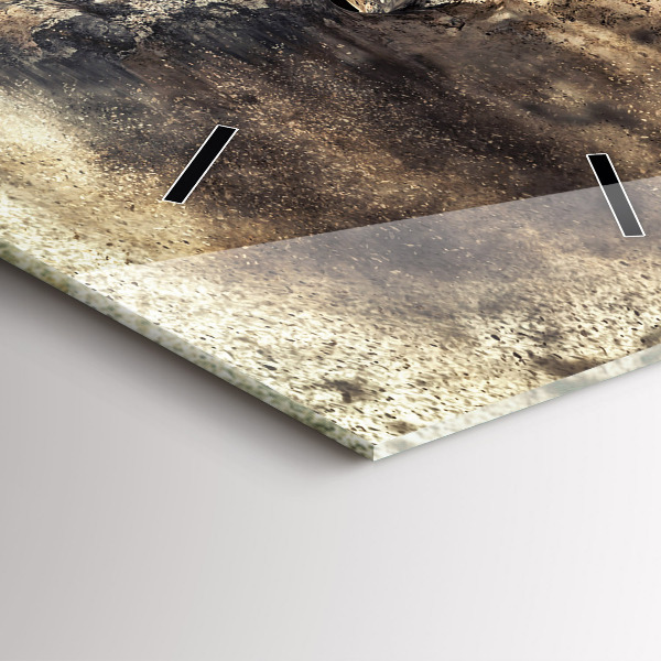 Vertikale Uhr Abstraktion Menschen Sand