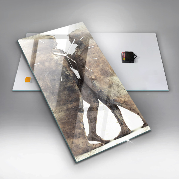 Vertikale Uhr Abstraktion Menschen Sand