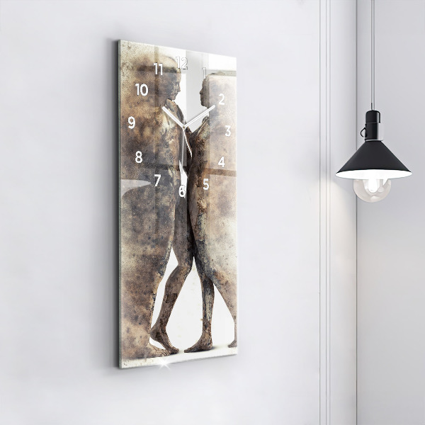 Vertikale Uhr Abstraktion Menschen Sand