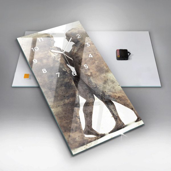 Vertikale Uhr Abstraktion Menschen Sand