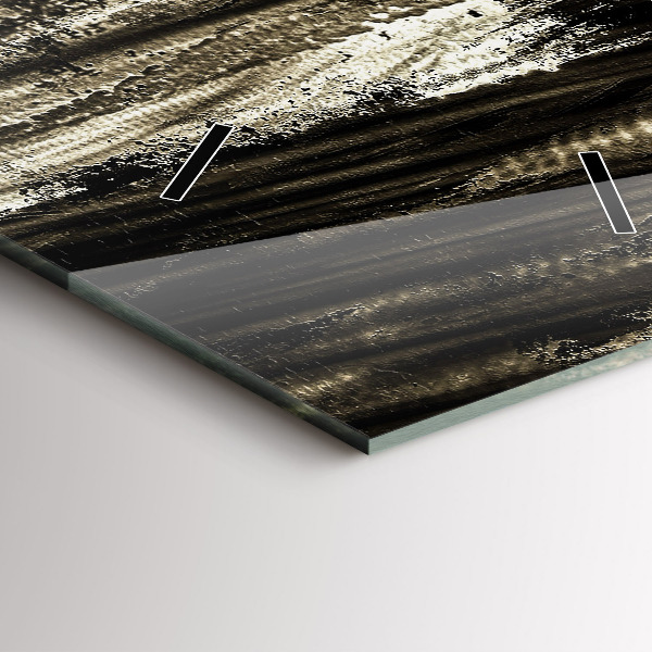 Vertikale Uhr mit motiv Frau in einer regnerischen Nacht