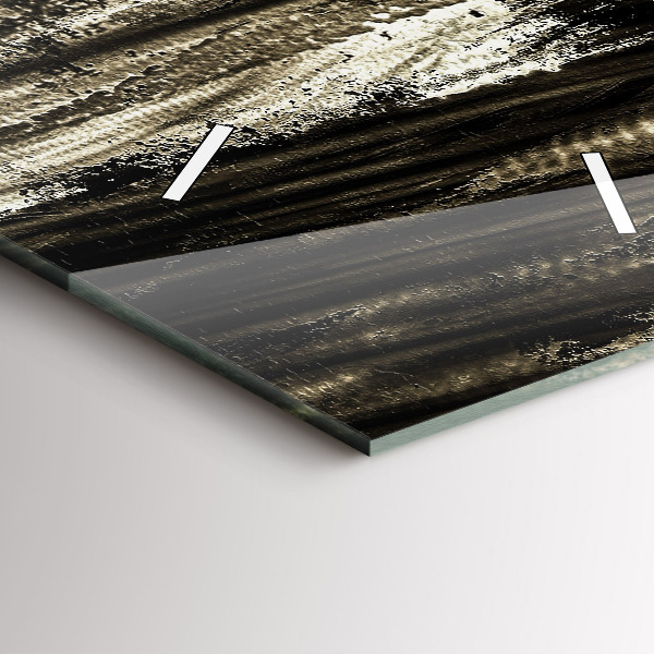 Vertikale Uhr mit motiv Frau in einer regnerischen Nacht