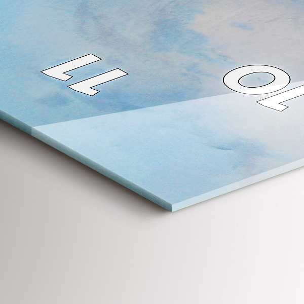 Vertikale Uhr mit motiv Schiff auf dem Wasser