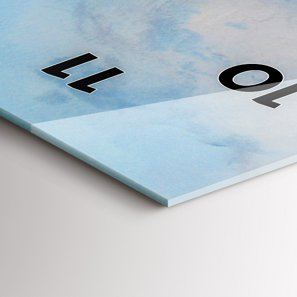 Vertikale Uhr mit motiv Schiff auf dem Wasser