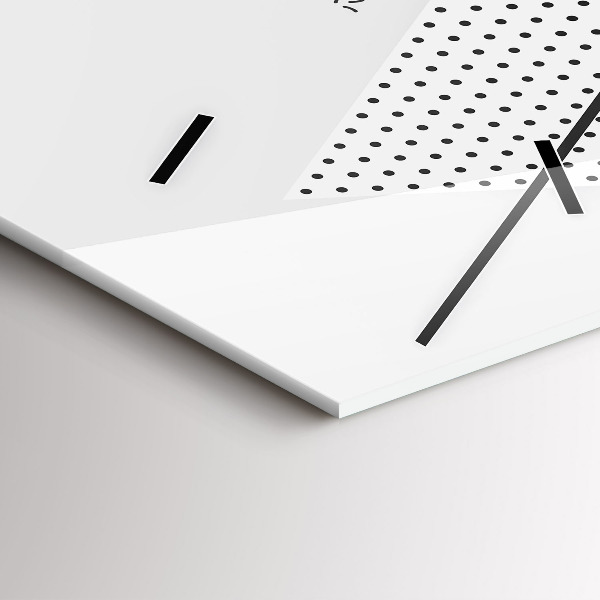 Vertikale Uhr mit motiv Geometrisches Muster