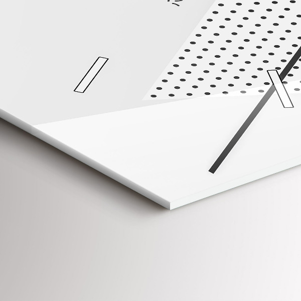 Vertikale Uhr mit motiv Geometrisches Muster