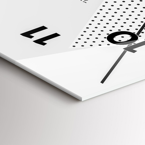 Vertikale Uhr mit motiv Geometrisches Muster