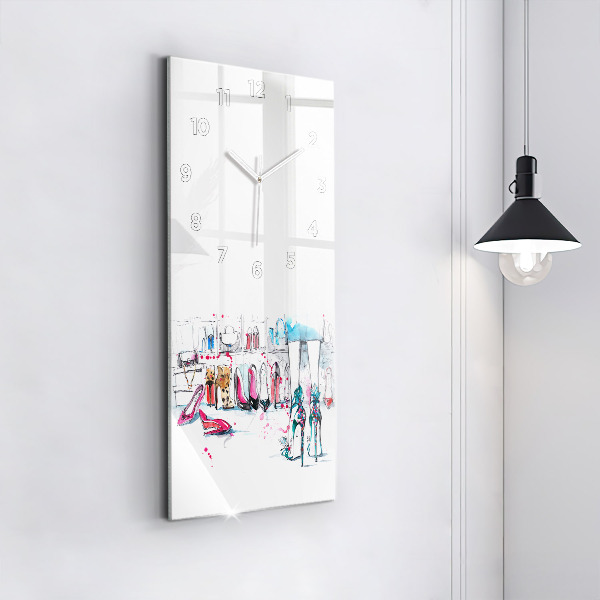 Vertikale Uhr mit motiv Element der Weiblichkeit