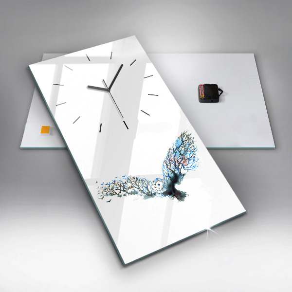 Vertikale Uhr mit motiv Freiheit und die Natur der Vögel