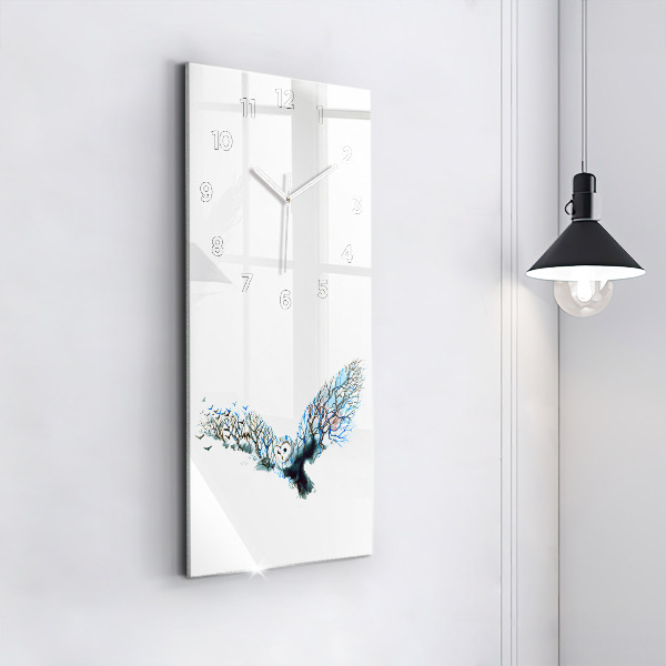 Vertikale Uhr mit motiv Freiheit und die Natur der Vögel