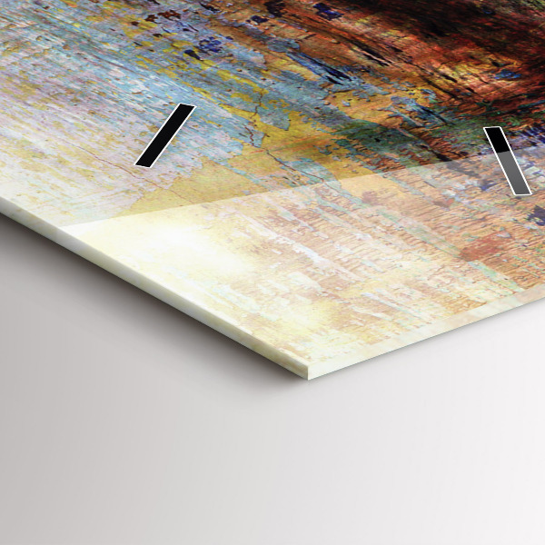 Vertikale Uhr Straßenkunst Auge