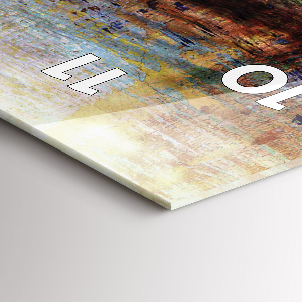 Vertikale Uhr Straßenkunst Auge