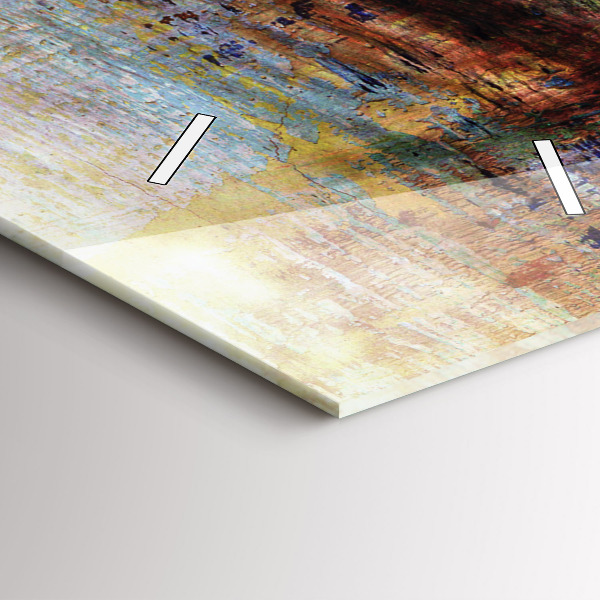 Vertikale Uhr Straßenkunst Auge