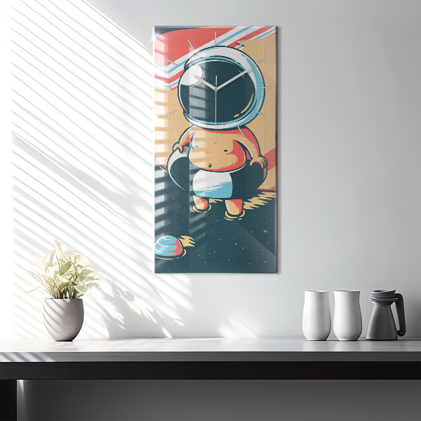 Vertikale Uhr mit motiv Phantasie eines Kindes