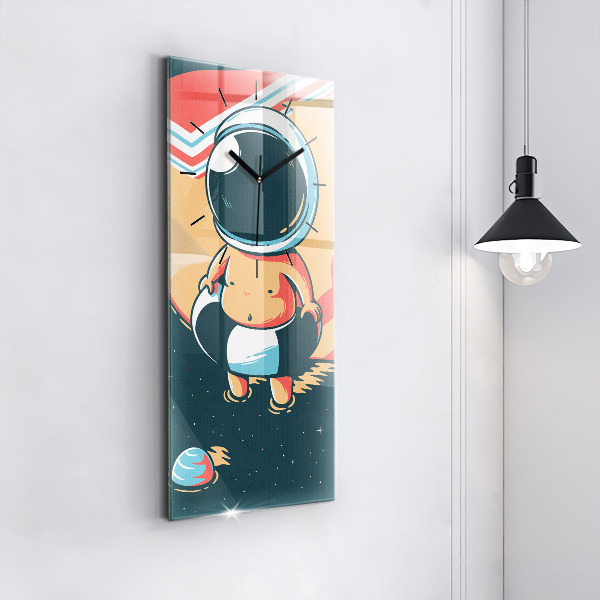 Vertikale Uhr mit motiv Phantasie eines Kindes