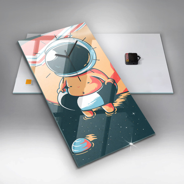 Vertikale Uhr mit motiv Phantasie eines Kindes