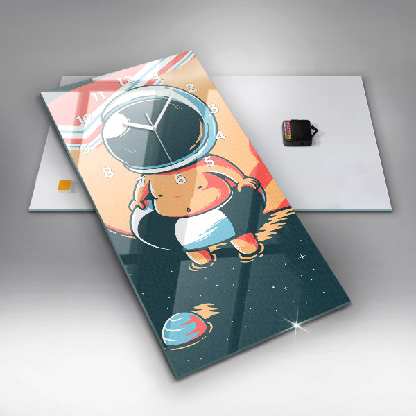 Vertikale Uhr mit motiv Phantasie eines Kindes