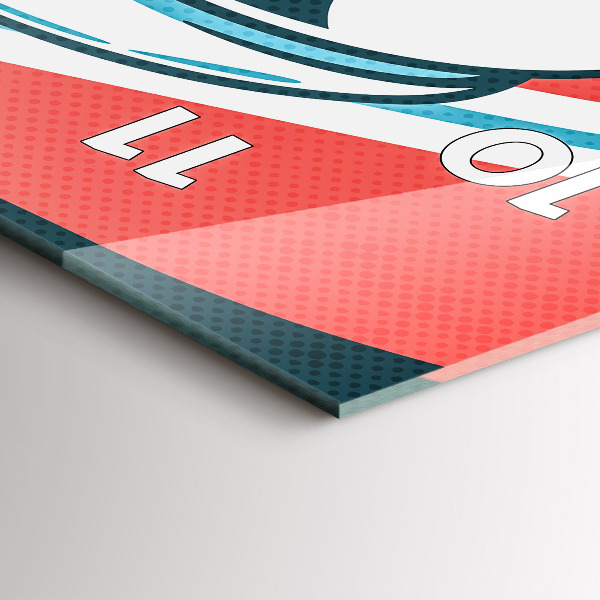 Vertikale Uhr mit motiv Phantasie eines Kindes