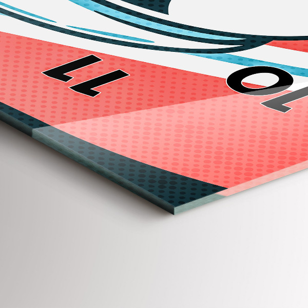 Vertikale Uhr mit motiv Phantasie eines Kindes