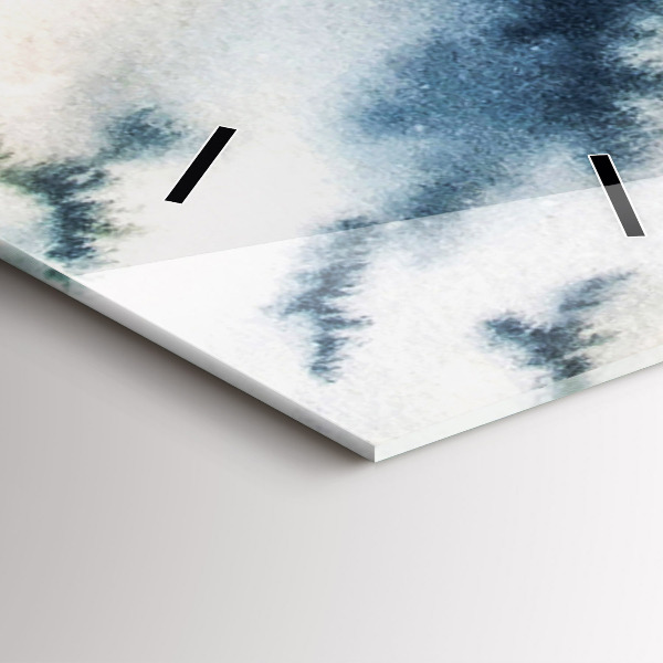 Vertikale Uhr Winter See Boot