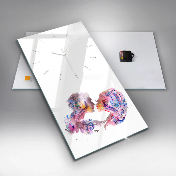 Vertikale Uhr Zwei Körper eine Seele