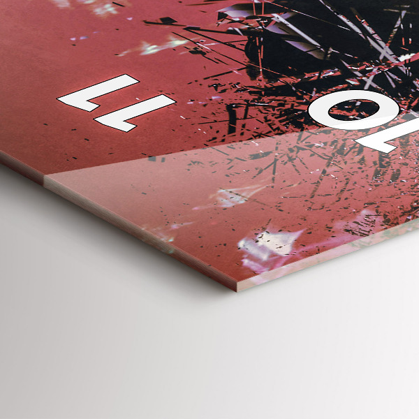 Vertikale Uhr mit motiv Cyberspace