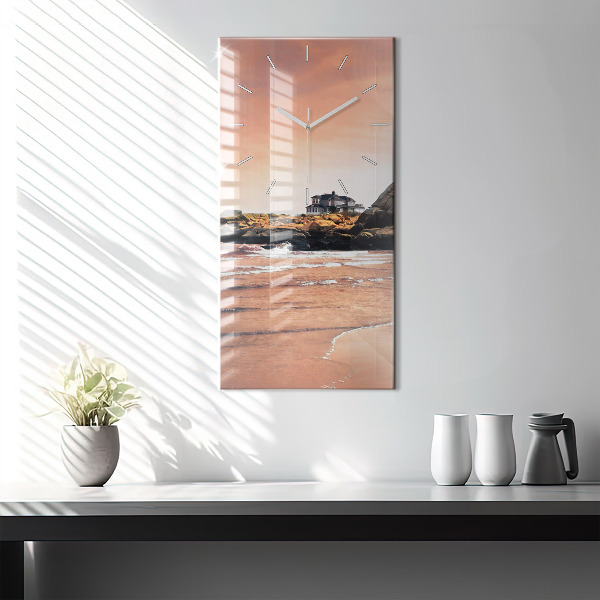 Vertikale Uhr mit motiv Sherman Küste