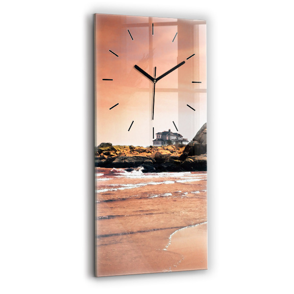 Vertikale Uhr mit motiv Sherman Küste