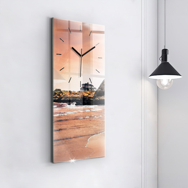 Vertikale Uhr mit motiv Sherman Küste