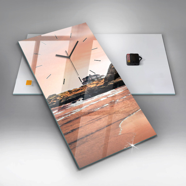Vertikale Uhr mit motiv Sherman Küste