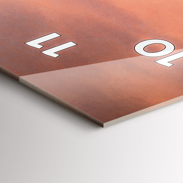 Vertikale Uhr mit motiv Sherman Küste