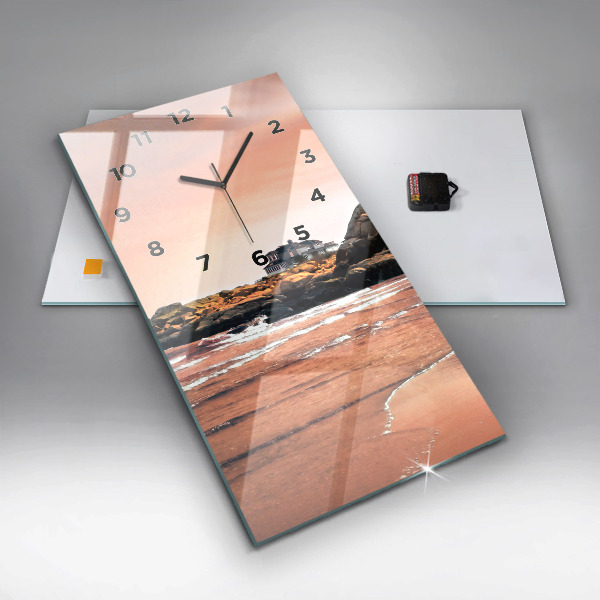 Vertikale Uhr mit motiv Sherman Küste
