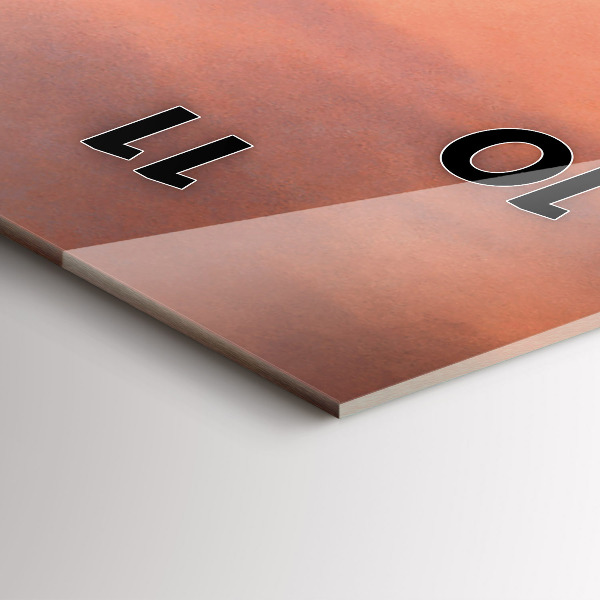 Vertikale Uhr mit motiv Sherman Küste