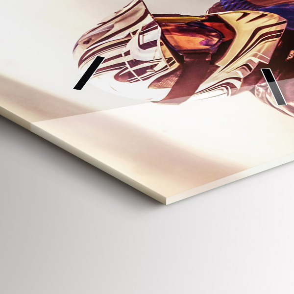 Vertikale Uhr mit motiv Enduro-Motocross