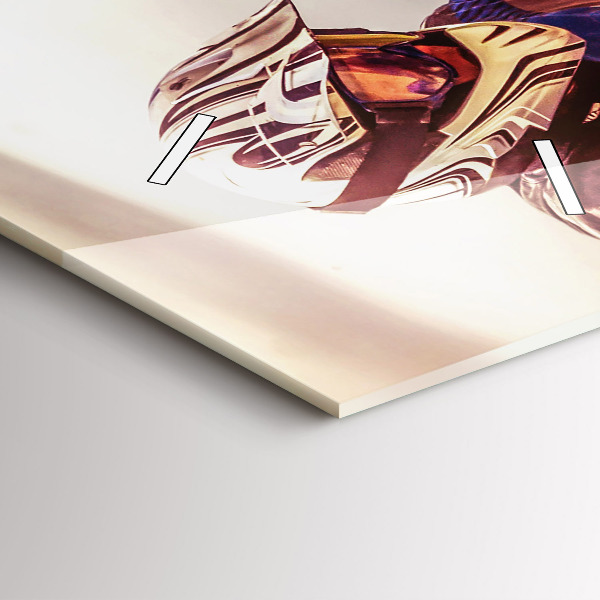 Vertikale Uhr mit motiv Enduro-Motocross