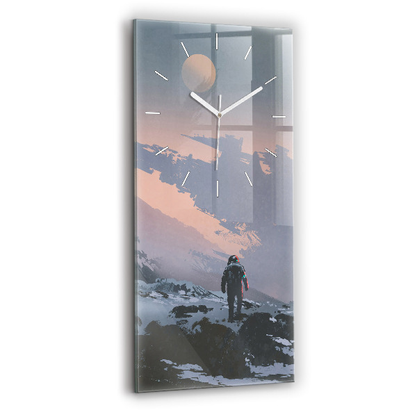 Vertikale Uhr Astronauten Milchstraße