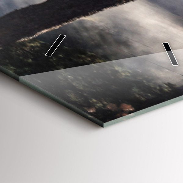 Vertikale Uhr mit motiv Herde von rasenden Pferden