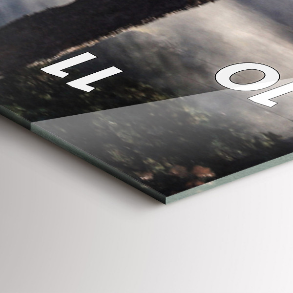 Vertikale Uhr mit motiv Herde von rasenden Pferden