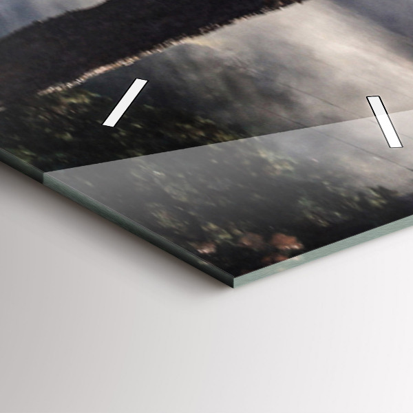 Vertikale Uhr mit motiv Herde von rasenden Pferden