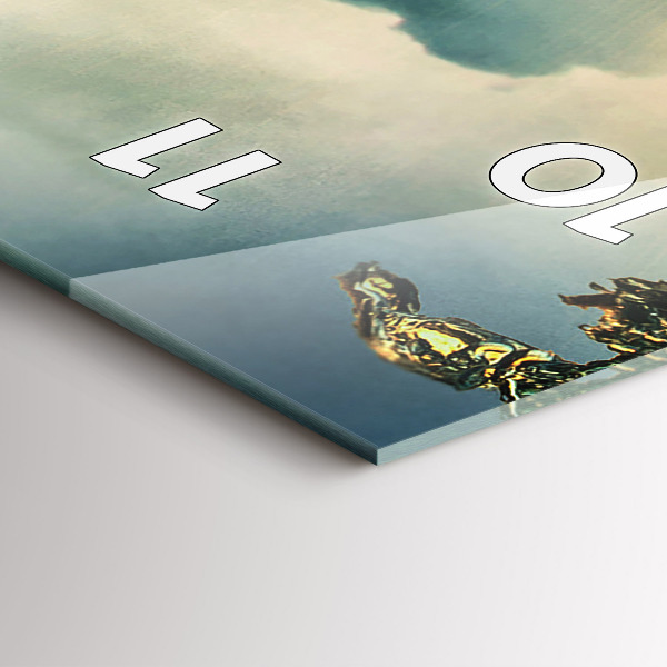 Vertikale Uhr Wellenperspektive Sonnenuntergang