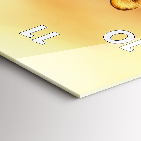 Vertikale Uhr Tiger jagen