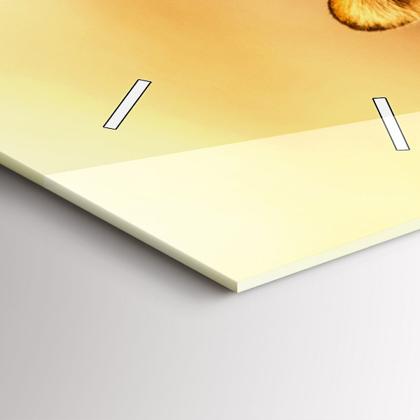 Vertikale Uhr Tiger jagen