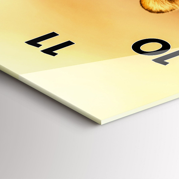 Vertikale Uhr Tiger jagen