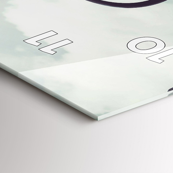 Vertikale Uhr mit motiv Zebra - Abstraktion