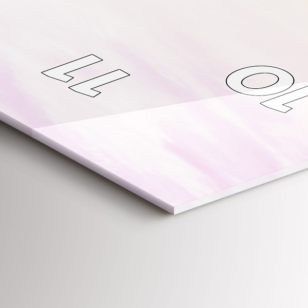 Vertikale Uhr mit motiv Polnischer Sonnenuntergang am Meer